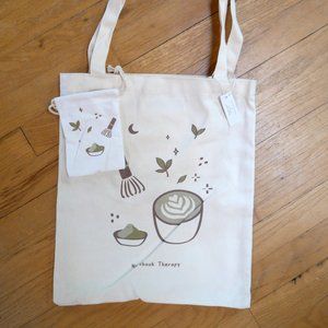 Notebook Therapy Tsuki ‘Matcha Matcha’ Tote Bag